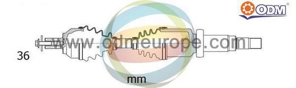 Odm-multiparts 18-152480 Приводний вал 18152480: Приваблива ціна - Купити у Польщі на 2407.PL!