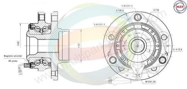 Odm-multiparts 70-230014 Wheel bearing kit 70230014: Buy near me in Poland at 2407.PL - Good price!