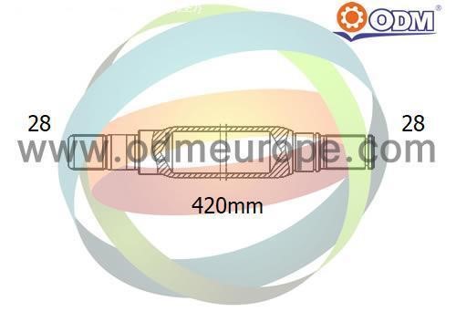 Odm-multiparts 16-080040 Stub Axle, differential 16080040: Buy near me in Poland at 2407.PL - Good price!