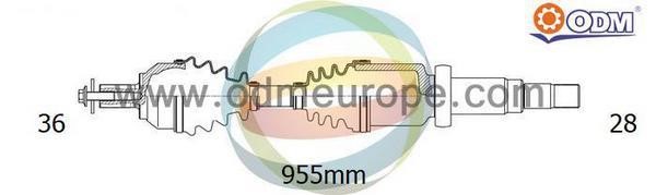 Odm-multiparts 18-152690 Drive shaft 18152690: Buy near me in Poland at 2407.PL - Good price!