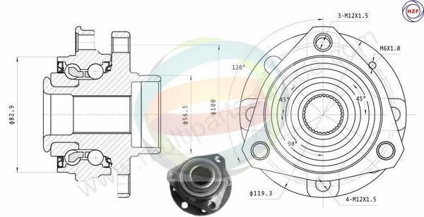 Odm-multiparts 70-230063 Wheel bearing kit 70230063: Buy near me in Poland at 2407.PL - Good price!