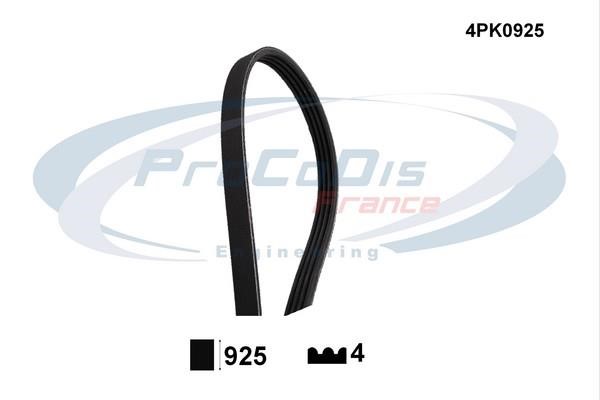 Procodis France 4PK0925 V-ribbed belt 4PK925 4PK0925: Buy near me in Poland at 2407.PL - Good price!
