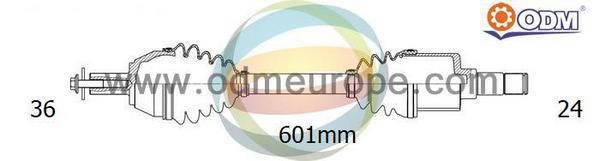 Odm-multiparts 18-051580 Drive shaft 18051580: Buy near me in Poland at 2407.PL - Good price!