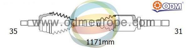 Odm-multiparts 18-352290 Wał napędowy 18352290: Dobra cena w Polsce na 2407.PL - Kup Teraz!