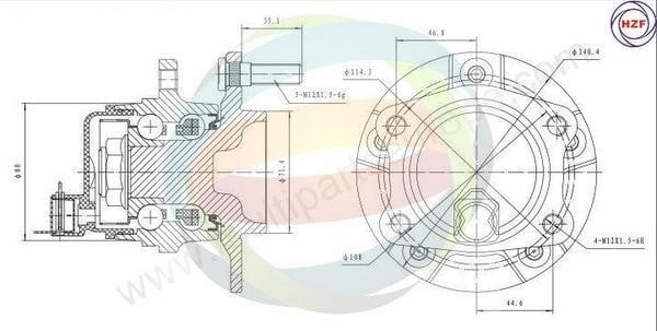 Odm-multiparts 70-220032 Wheel bearing kit 70220032: Buy near me in Poland at 2407.PL - Good price!
