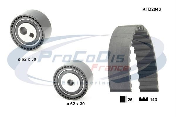 Procodis France KTD2043 Timing Belt Kit KTD2043: Buy near me in Poland at 2407.PL - Good price!