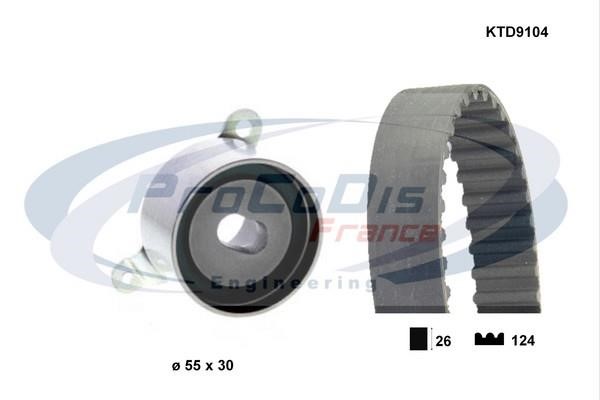 Procodis France KTD9104 Timing Belt Kit KTD9104: Buy near me in Poland at 2407.PL - Good price!