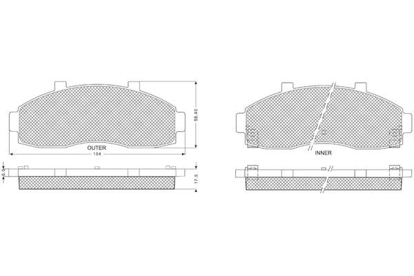 Procodis France PF1183 Brake Pad Set, disc brake PF1183: Buy near me in Poland at 2407.PL - Good price!