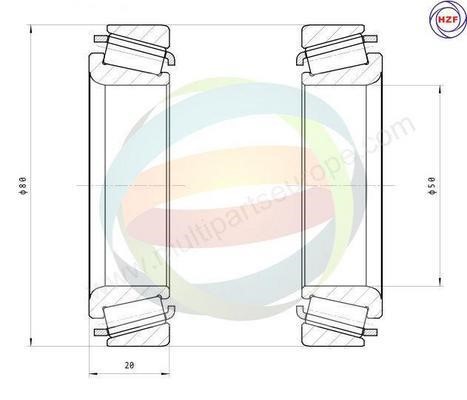 Odm-multiparts 70-160086 Wheel bearing kit 70160086: Buy near me in Poland at 2407.PL - Good price!