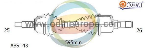 Odm-multiparts 18151301 Вал приводной 18151301: Купить в Польше - Отличная цена на 2407.PL!