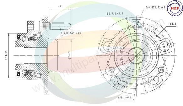 Odm-multiparts 70-230029 Wheel bearing kit 70230029: Buy near me in Poland at 2407.PL - Good price!