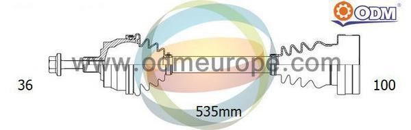 Odm-multiparts 18211070 Drive Shaft 18211070: Buy near me in Poland at 2407.PL - Good price!