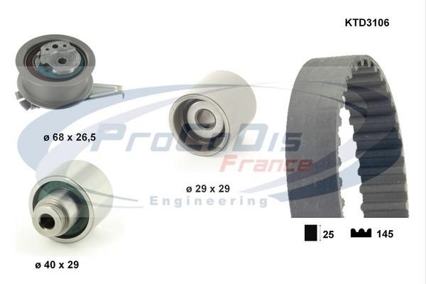 Procodis France KTD3106 Timing Belt Kit KTD3106: Buy near me in Poland at 2407.PL - Good price!