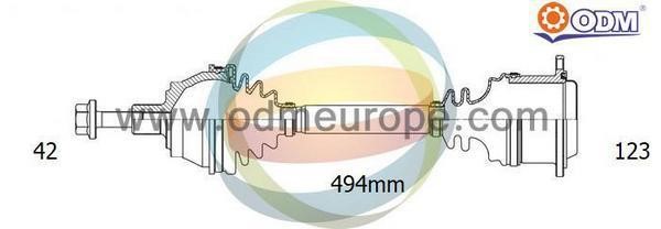Odm-multiparts 18213260 Drive shaft 18213260: Buy near me in Poland at 2407.PL - Good price!
