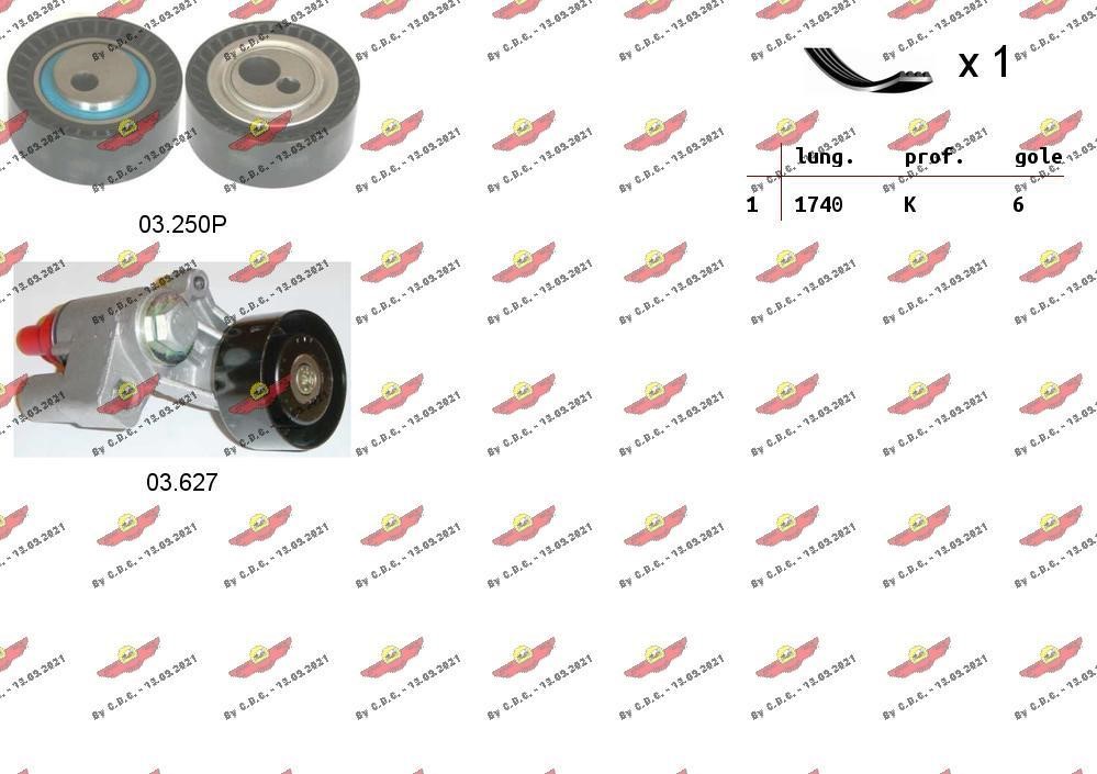 Autokit 06.0090 Drive belt kit 060090: Buy near me in Poland at 2407.PL - Good price!