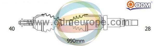 Odm-multiparts 18152320 Drive shaft 18152320: Buy near me in Poland at 2407.PL - Good price!