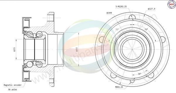 Odm-multiparts 70-350016 Wheel bearing kit 70350016: Buy near me in Poland at 2407.PL - Good price!