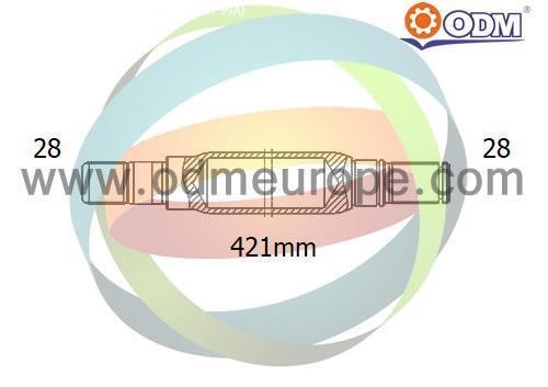 Odm-multiparts 16-080090 Stub Axle, differential 16080090: Buy near me at 2407.PL in Poland at an Affordable price!