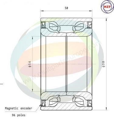 Odm-multiparts 70-140026 Подшипник ступицы колеса, комплект 70140026: Отличная цена - Купить в Польше на 2407.PL!