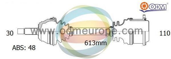 Odm-multiparts 18341171 Вал приводной 18341171: Отличная цена - Купить в Польше на 2407.PL!