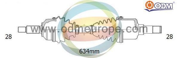 Odm-multiparts 18-051420 Приводний вал 18051420: Приваблива ціна - Купити у Польщі на 2407.PL!