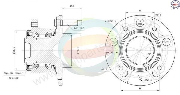 Odm-multiparts 70-230087 Wheel bearing kit 70230087: Buy near me in Poland at 2407.PL - Good price!