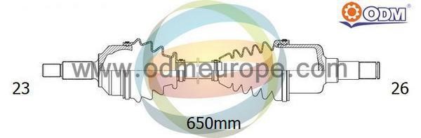 Odm-multiparts 18-065020 Вал привідний 18065020: Приваблива ціна - Купити у Польщі на 2407.PL!