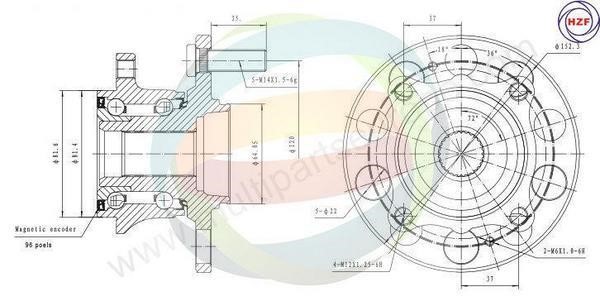 Odm-multiparts 70-040028 Wheel bearing kit 70040028: Buy near me in Poland at 2407.PL - Good price!