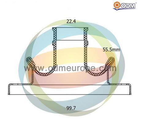 Odm-multiparts 21-990401 Bellow, propshaft 21990401: Buy near me in Poland at 2407.PL - Good price!