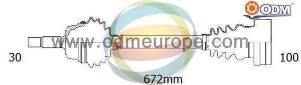 Odm-multiparts 18-342520 Вал приводной 18342520: Отличная цена - Купить в Польше на 2407.PL!