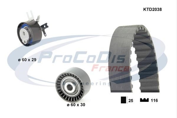 Procodis France KTD2038 Timing Belt Kit KTD2038: Buy near me in Poland at 2407.PL - Good price!