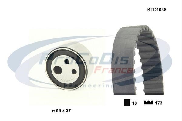  KTD1038 Timing Belt Kit KTD1038: Buy near me in Poland at 2407.PL - Good price!