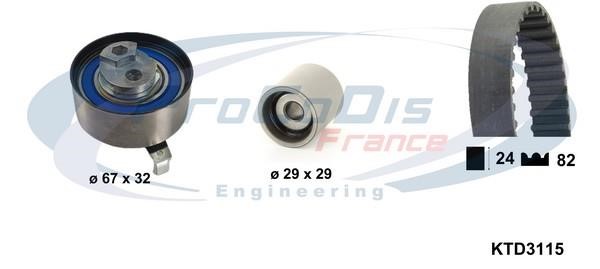 Procodis France KTD3115 Timing Belt Kit KTD3115: Buy near me in Poland at 2407.PL - Good price!