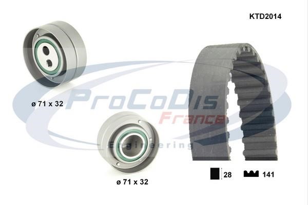 Procodis France KTD2014 Zestaw paska rozrządu KTD2014: Dobra cena w Polsce na 2407.PL - Kup Teraz!