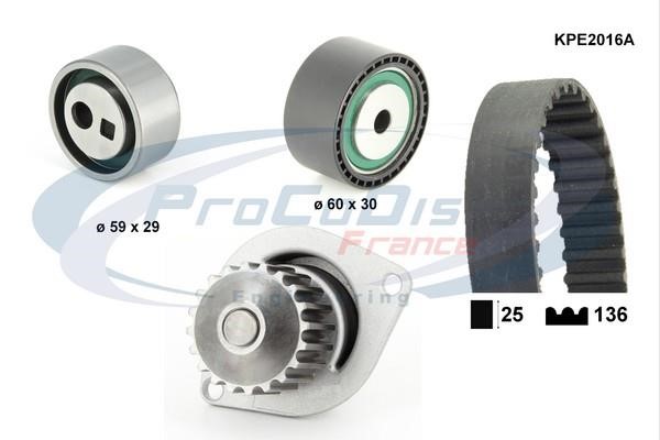 Procodis France KPE2016A TIMING BELT KIT WITH WATER PUMP KPE2016A: Buy near me in Poland at 2407.PL - Good price!