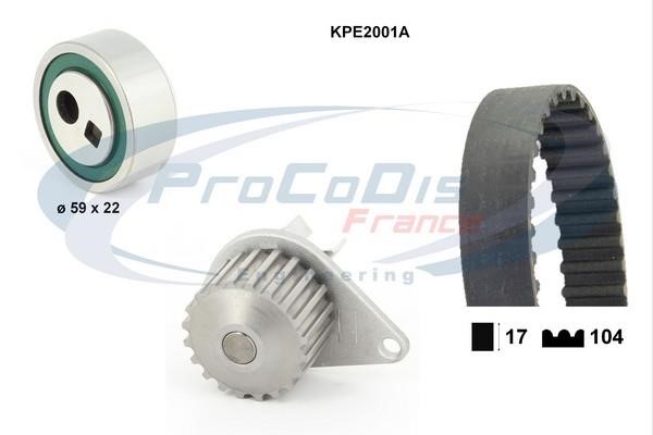  KPE2001A Ремень ГРМ, комплект с водяным насосом KPE2001A: Отличная цена - Купить в Польше на 2407.PL!