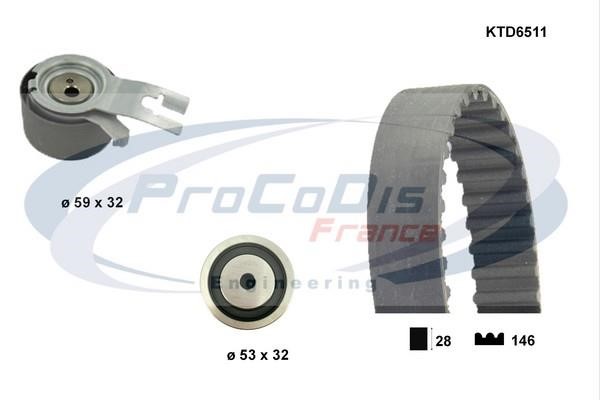 Procodis France KTD6511 Комплект ремня ГРМ KTD6511: Отличная цена - Купить в Польше на 2407.PL!