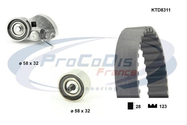 Procodis France KTD8311 Timing Belt Kit KTD8311: Buy near me in Poland at 2407.PL - Good price!
