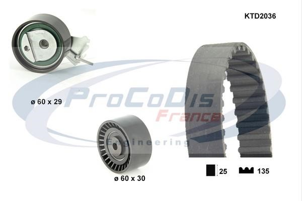 Procodis France KTD2036 Timing Belt Kit KTD2036: Buy near me in Poland at 2407.PL - Good price!