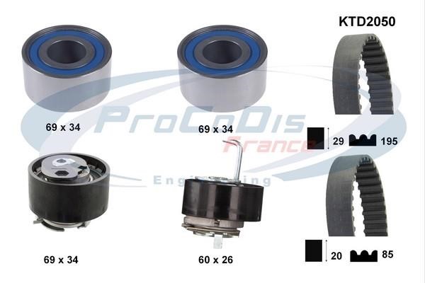 Procodis France KTD2050 Timing Belt Kit KTD2050: Buy near me at 2407.PL in Poland at an Affordable price!
