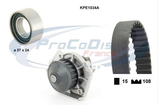Procodis France KPE1034A Ремінь ГРМ, комплект з водяним насосом KPE1034A: Купити у Польщі - Добра ціна на 2407.PL!
