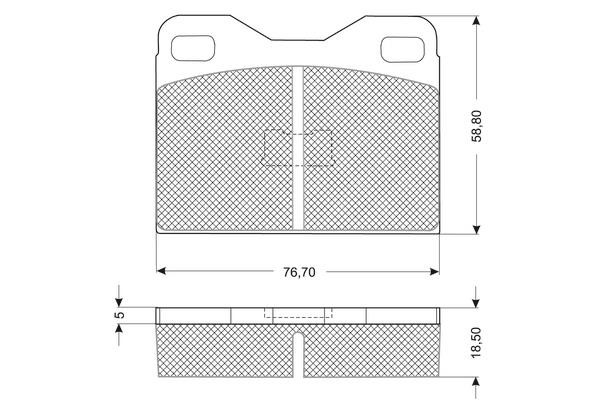 Procodis France PF1012 Brake Pad Set, disc brake PF1012: Buy near me in Poland at 2407.PL - Good price!