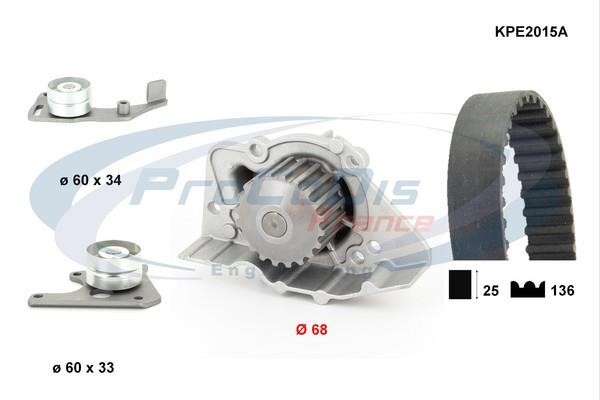 Procodis France KPE2015A Ремінь ГРМ, комплект з водяним насосом KPE2015A: Приваблива ціна - Купити у Польщі на 2407.PL!