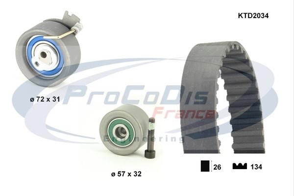 Procodis France KTD2034 Timing Belt Kit KTD2034: Buy near me in Poland at 2407.PL - Good price!