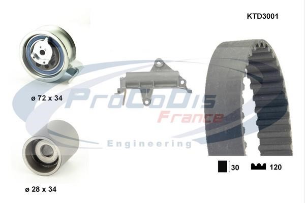 Procodis France KTD3001 Timing Belt Kit KTD3001: Buy near me in Poland at 2407.PL - Good price!