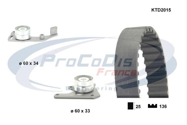 Procodis France KTD2015 Комплект ремня ГРМ KTD2015: Отличная цена - Купить в Польше на 2407.PL!