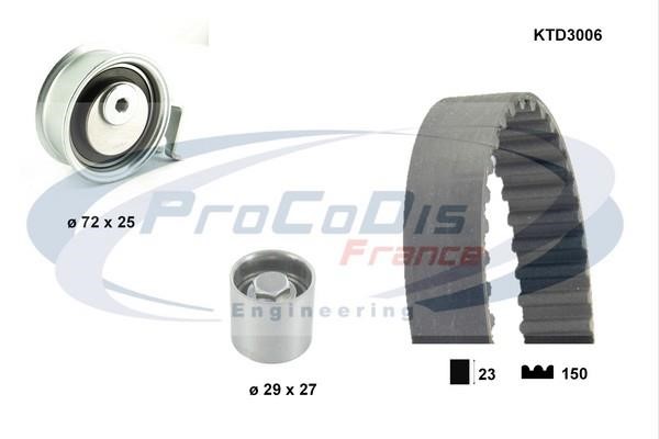 Procodis France KTD3006 Timing Belt Kit KTD3006: Buy near me in Poland at 2407.PL - Good price!
