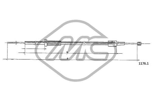 Metalcaucho 81602 Hood lock cable 81602: Buy near me in Poland at 2407.PL - Good price!