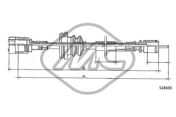 Metalcaucho 82978 Tacho Shaft/Instruments 82978: Buy near me in Poland at 2407.PL - Good price!