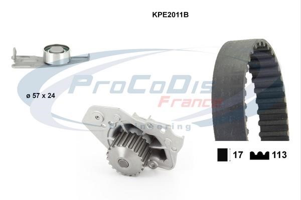 Procodis France KPE2011B TIMING BELT KIT WITH WATER PUMP KPE2011B: Buy near me in Poland at 2407.PL - Good price!